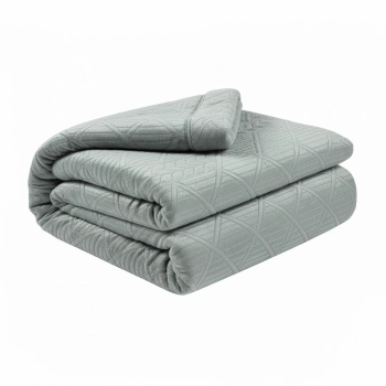 Narzuta 220x240 welurowa srebrna tłoczona gruba NP06